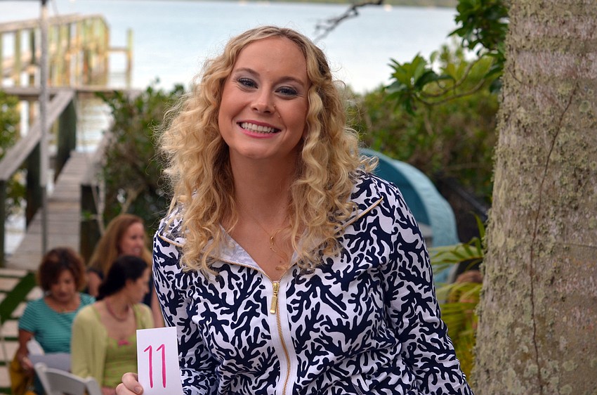 Lindsay Price models in the Lilly Pulitzer High Tea & Champagne Fashion Show at the 20th Anniversary Jewels on the Bay Designer Showhouse.