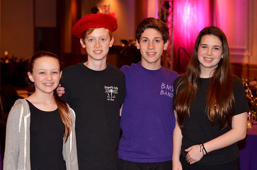 Ava Podewitz, Will Egan, Nathan Epstein and Payton Saturen