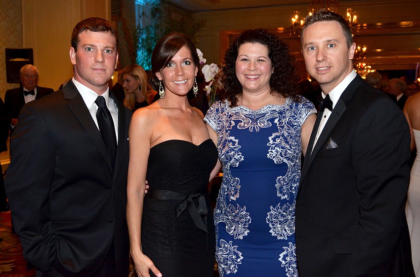 Zach Buffington and Cathy Kennedy with Bianca and Richard Lawrence