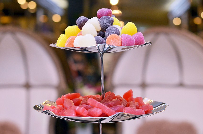 Candy and other lite bites were offered to guests at the Spring Trends event.