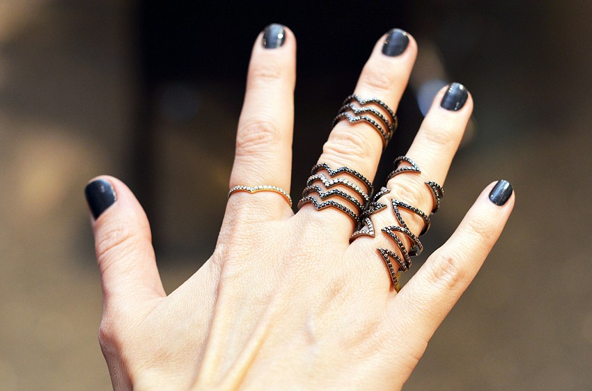 Double rings, such as this Phyne by Paige Novick piece, are trending this spring.