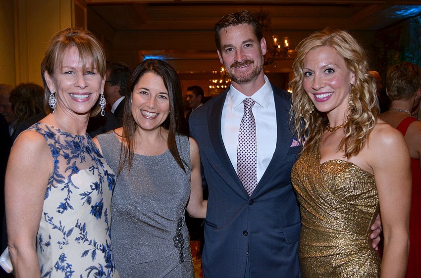 Carol Ann Kalish and Kim Walker with Greg and Jennifer Steube