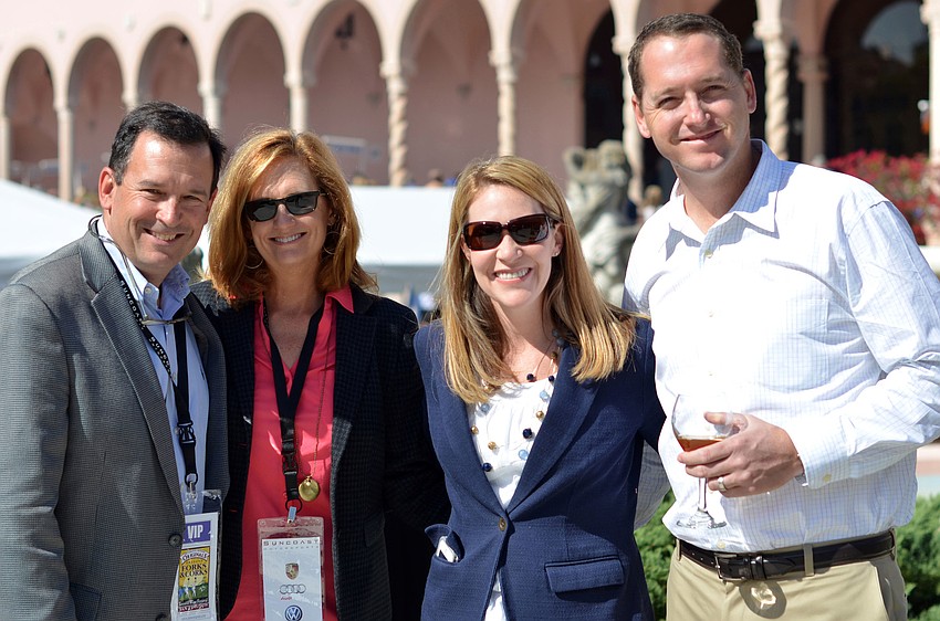 Tom and Donna Beames with Sarah and Ryan Lodge