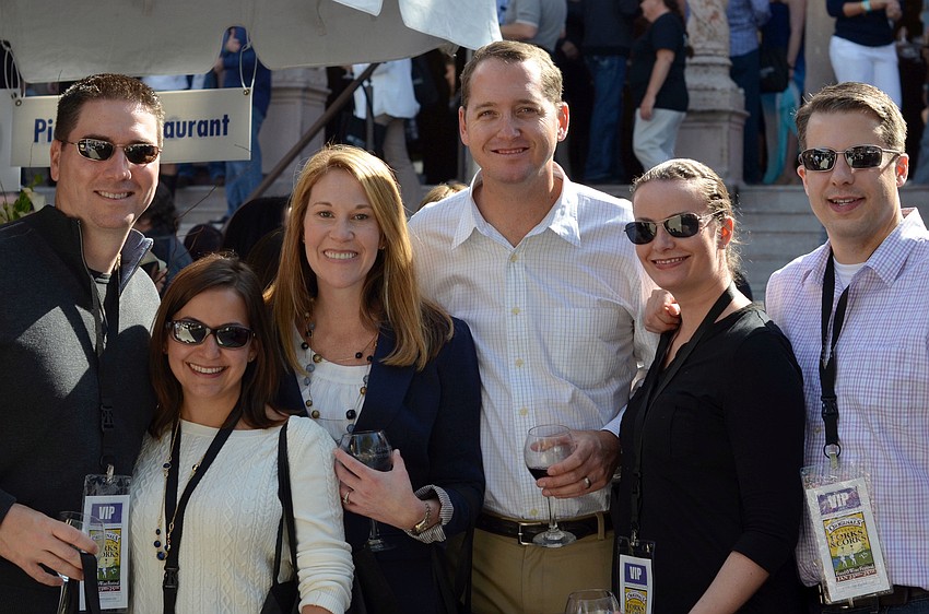 Dennis and Rebecca Murphy, Ryan and Sarah Lodge and Stephanie and Adrian Olivo