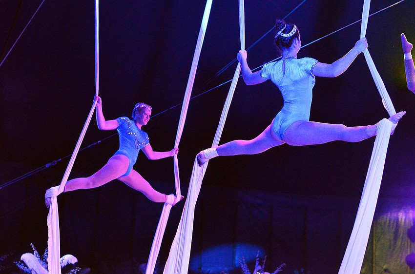 Following the dinner catered by Michaelâ€™s On East, guests enjoyed thrilling circus entertainment at the 2015 Circus Arts Gala.