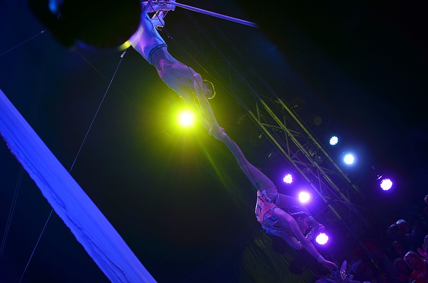 Following the dinner catered by Michaelâ€™s On East, guests enjoyed thrilling circus entertainment at the 2015 Circus Arts Gala.