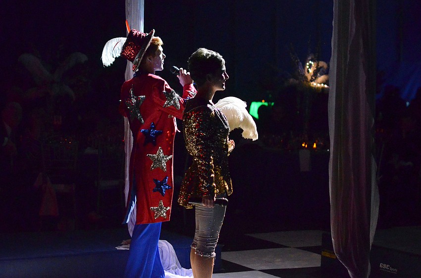 Following the dinner catered by Michaelâ€™s On East, guests enjoyed thrilling circus entertainment at the 2015 Circus Arts Gala.