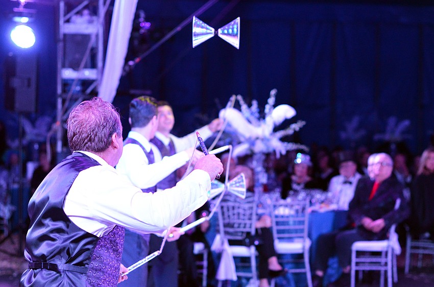 Following the dinner catered by Michaelâ€™s On East, guests enjoyed thrilling circus entertainment at the 2015 Circus Arts Gala.