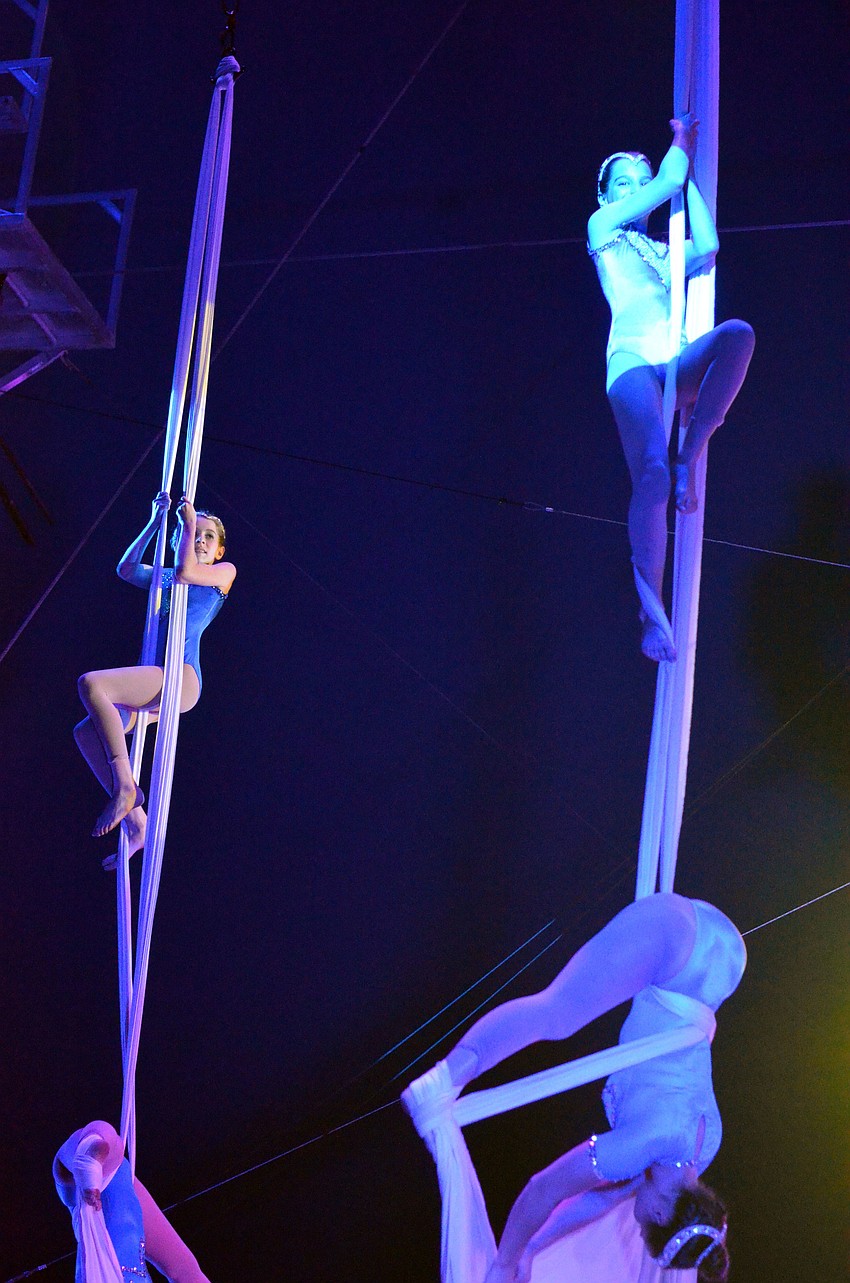 Following the dinner catered by Michaelâ€™s On East, guests enjoyed thrilling circus entertainment at the 2015 Circus Arts Gala.