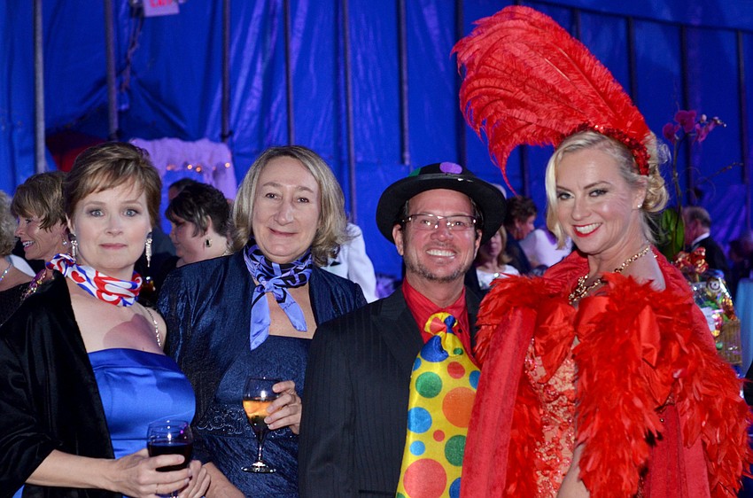 Mary DeArment and Marilyn Miller with Chris and Brenda Whaley