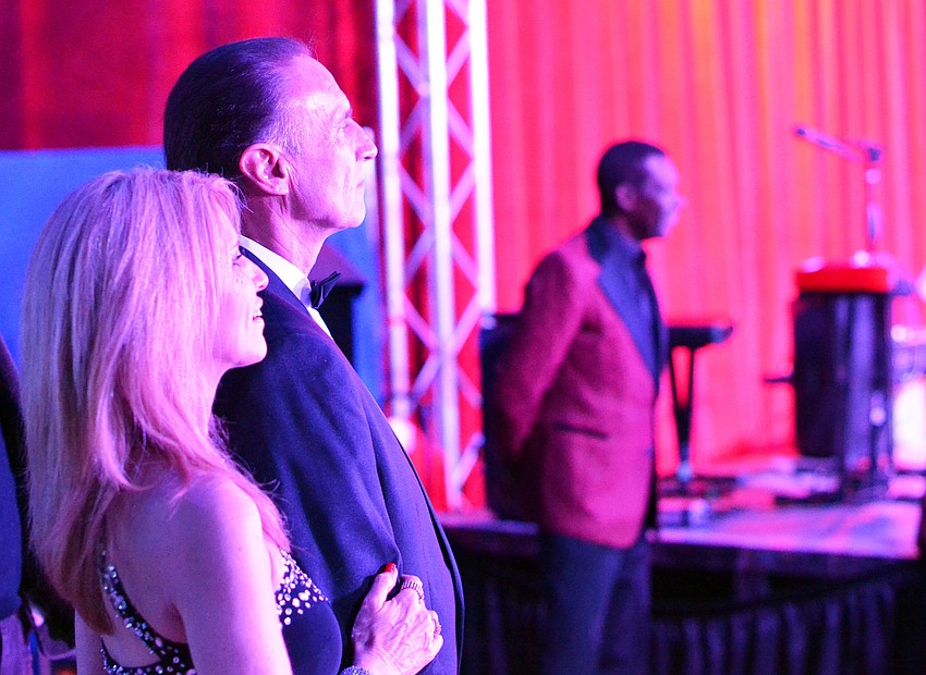 Guest watch the thrilling circus entertainment at the 2015 Circus Arts Gala