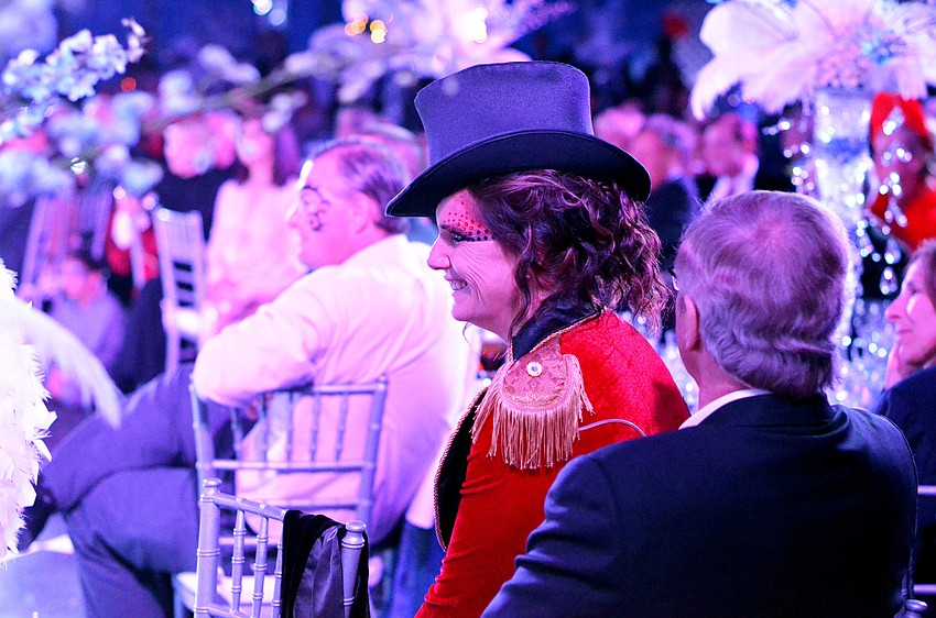 Guest watch the thrilling circus entertainment at the 2015 Circus Arts Gala