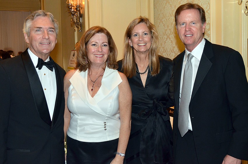 Phil and Julie Delaney with Jane and Sam Norton
