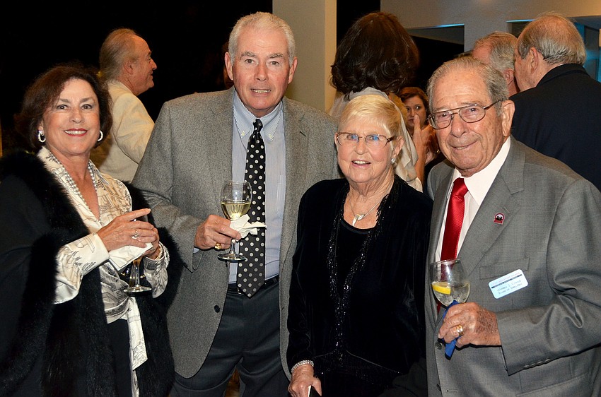 Maureen and Jack Gibson with Margo and Waren Coville