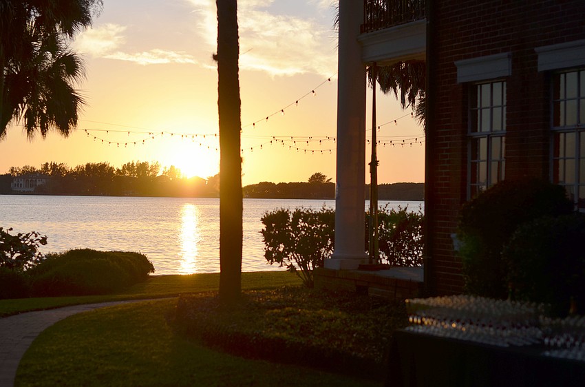 The sun was setting as guests began arriving at Bay Preserve for The Palm Ball â€˜A Passion for Conservation.â€™
