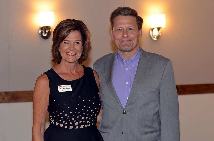 Claudia Cardillo and featured author David Baldacci