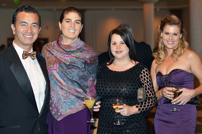 Felipe and Natalia Cava with Gianna Jackson and Christine Wyckoff