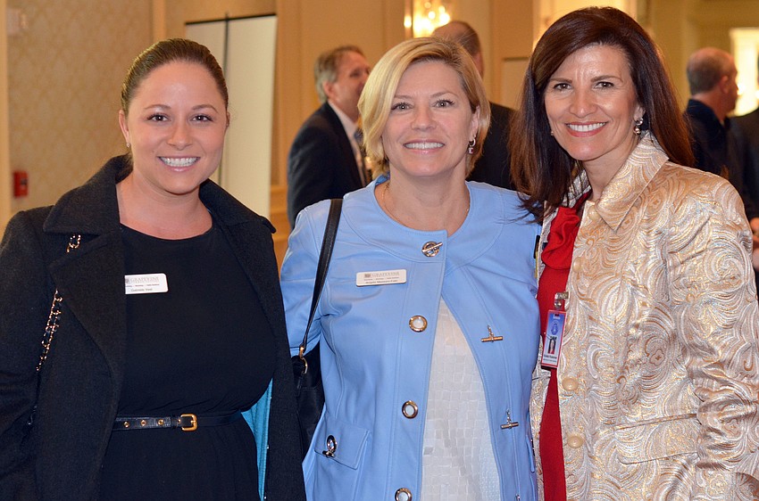 Gabrielle Vest, Angela Massaro-Fain and Violeta Huesman