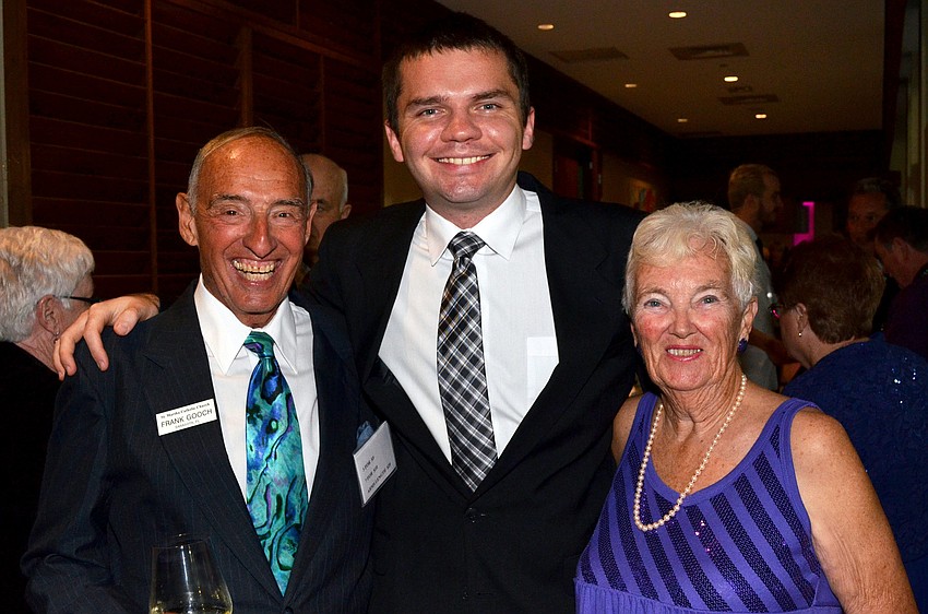 Frank Gooch, Fr. Sebastian Szczawinski and Ellie Gooch