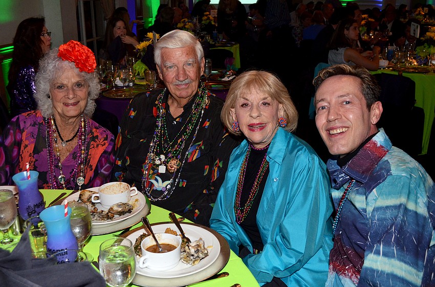 Janet and John Hunter with Gloria Moss and Jim Helmich