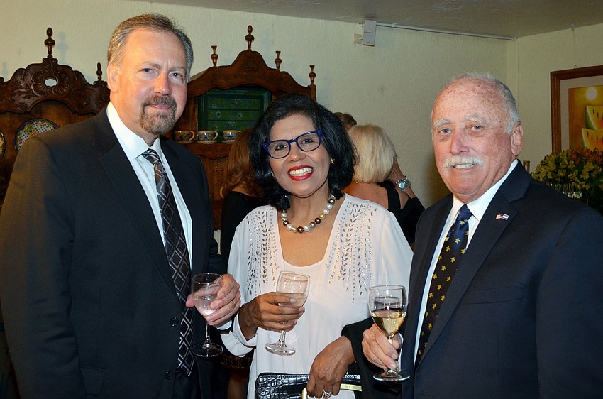 Chris Driggs with Laura and David Smokler