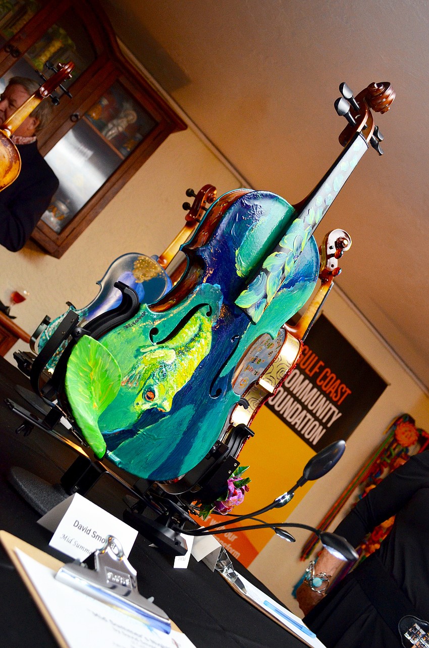 The Art of the Violin Reception and Violin Auction featured 21 violins hand painted by artists selected for the occasion.