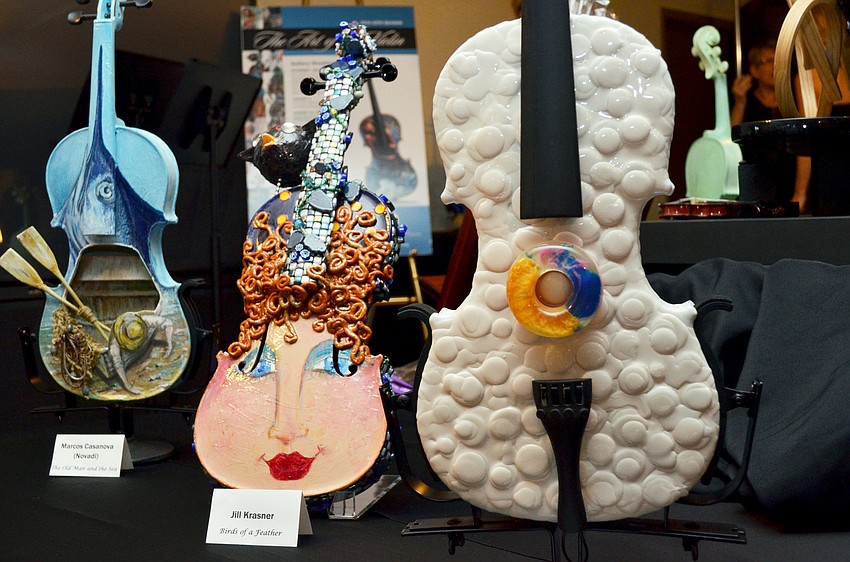 The Art of the Violin Reception and Violin Auction featured 21 violins hand painted by artists selected for the occasion.