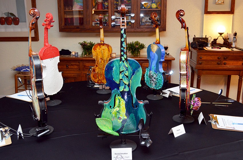 The Art of the Violin Reception and Violin Auction featured 21 violins hand painted by artists selected for the occasion.