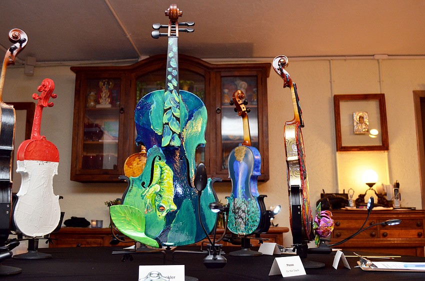 The Art of the Violin Reception and Violin Auction featured 21 violins hand painted by artists selected for the occasion.
