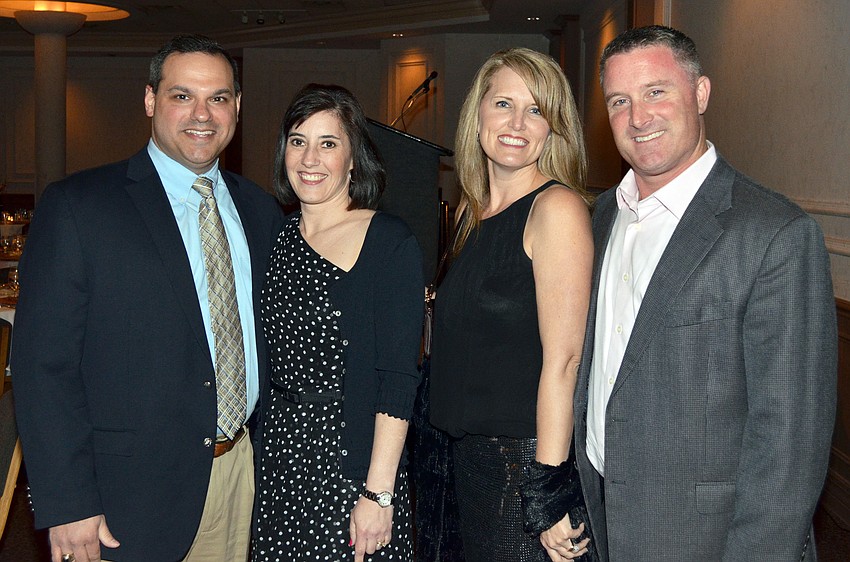 T.J. and Stephanie Russo with Rebecca and Joe Santos