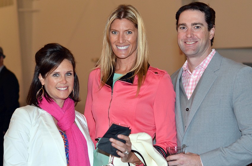 Chelsea Stickley with Megan and Matt Brockway