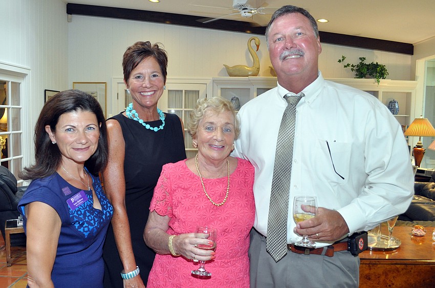 Luisa Goldman and Janet Hayes with honorees Gloria Webel and Lt. Joe Hayes