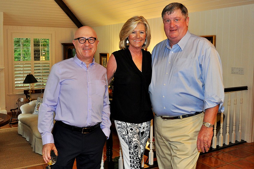 Robert Goldman with hosts Becky and Jay Mahoney