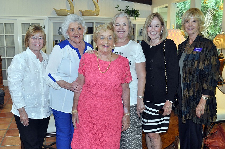Jennifer Saslaw, Tana Sandefur, honoree Gloria Webel, Shirley Brown, Sandy Strom and Lynne Kay
