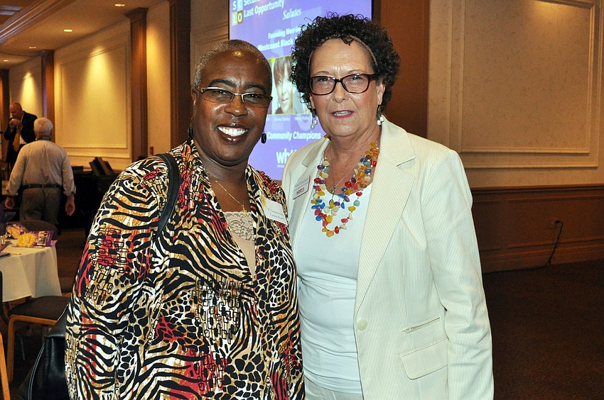 County Commissioner Carolyn Mason and Debra Flynt-Garrett
