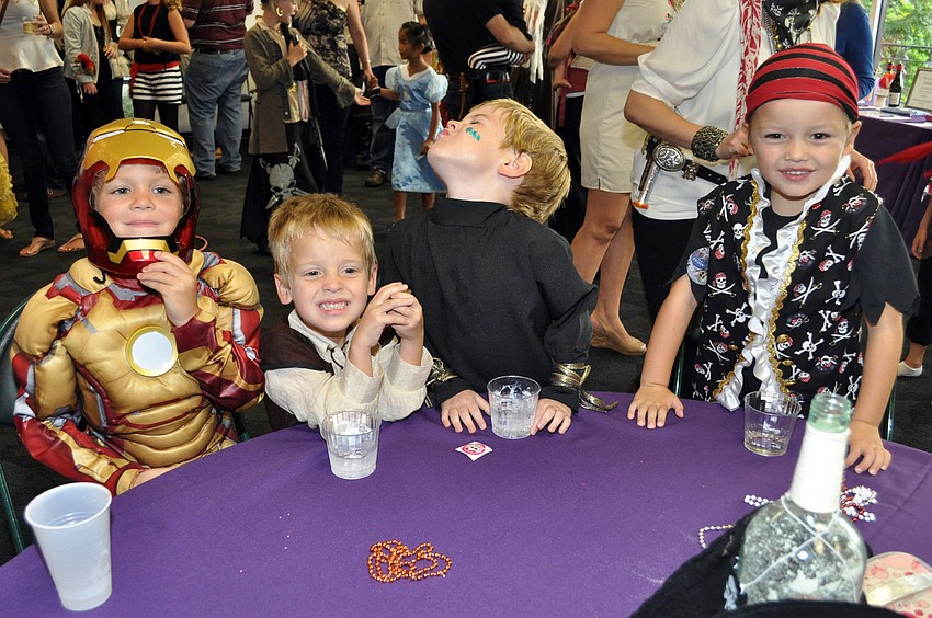 Iron Man and a few of his pirate buddies hang out at Princess and Pirate Ball