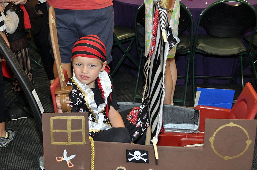 Jaxon Cail in his pirate ship