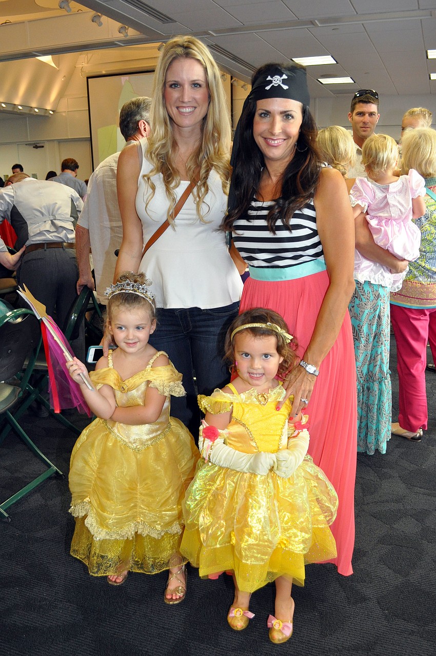 Sara and Elle Ferguson with Michelle and Stevie Schlossberg