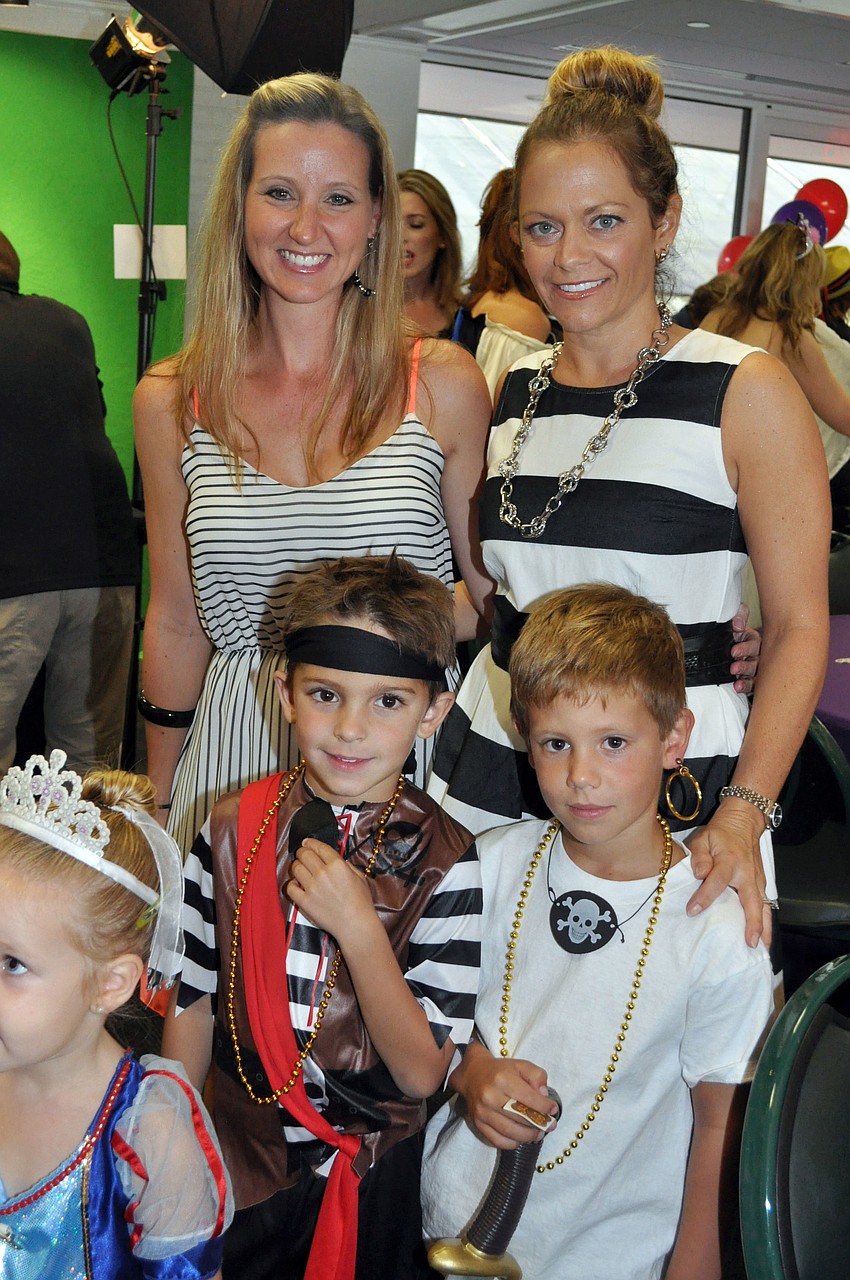 Melissa and Gavin Kubisiate with Christy and Reef Teffenhart