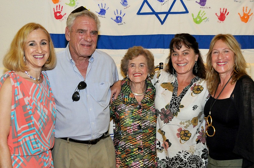 Chairwoman Emma Joels, Jeff Schoenbaum, Betty Schoenbaum, Emily Schoenbaum and Joann Miller