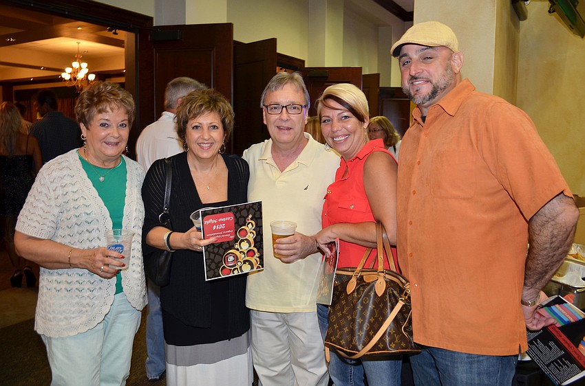 Lois Walters, Sherry and Scott Kreuitzer and Erin and Rudy Philippus