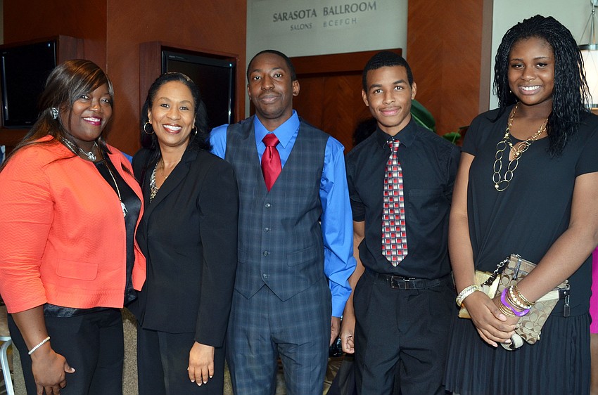 Tracy Goodman, Dr. Harriet Moore, Jabari Williams, Joseph Haygood and Jennedra Williams