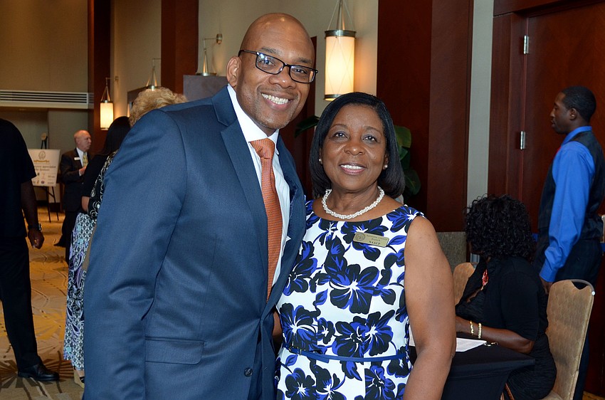 Trevor Harvey and Chairwoman Cynthia Howard