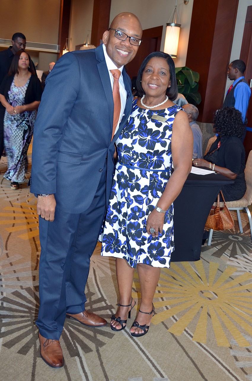 Trevor Harvey and Chairwoman Cynthia Howard