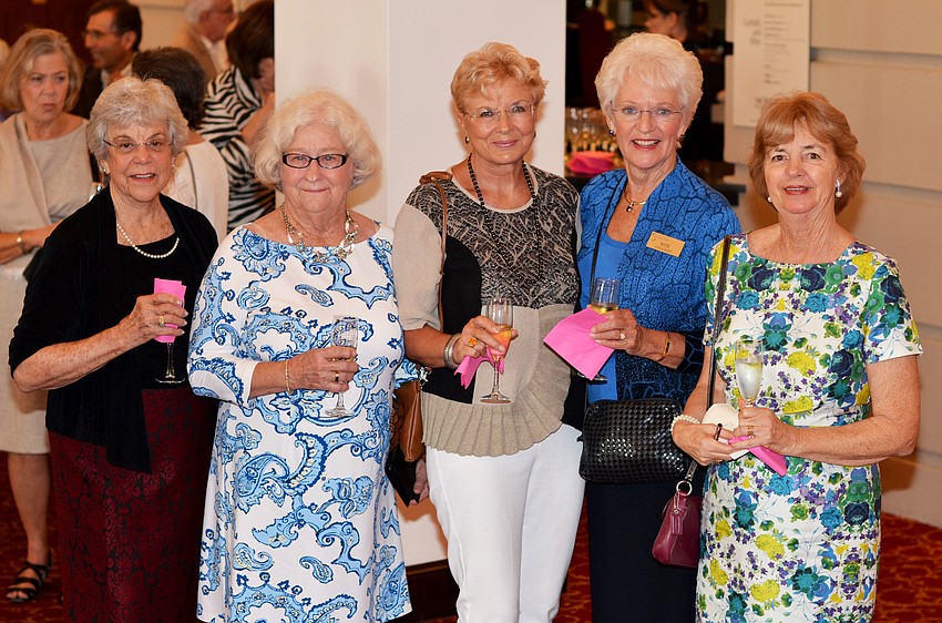 Barbara Taliaferro, Nelda Thompson, Joan Mathews, Katie Couchot and Jackie Svilokos