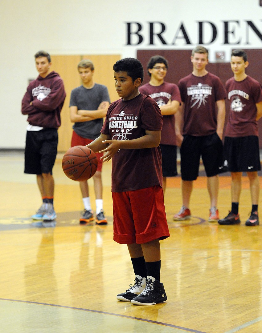 Francisco Morales-Correa participated in the 3-point shooting competition.