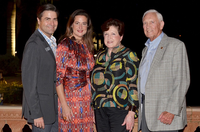 Tom and Allison Luzier with Terri and Fred Derr