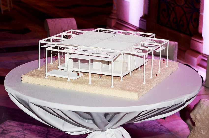 A scaled down model of Rudolph at The Ringling was revealed SarasotaMOD Festivalâ€™s Caâ€™dâ€™Zan Dinner.