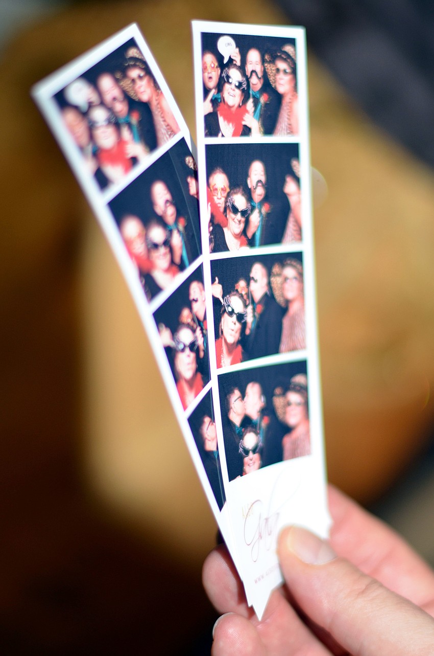 Chris Best, Donna Iwaniura and Louise and Co-Chair Tony Boothby have fun in the photobooth at ALSO Gala: Prom 2014.