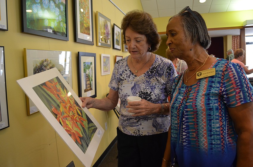 Grace Riker asks artist Doriel Rock Boyce about her painting.